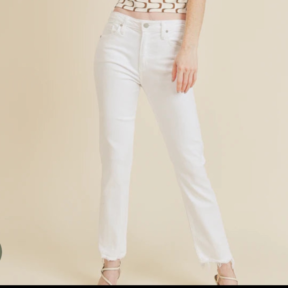 Just Black Denim White Skinny Jeans Size31